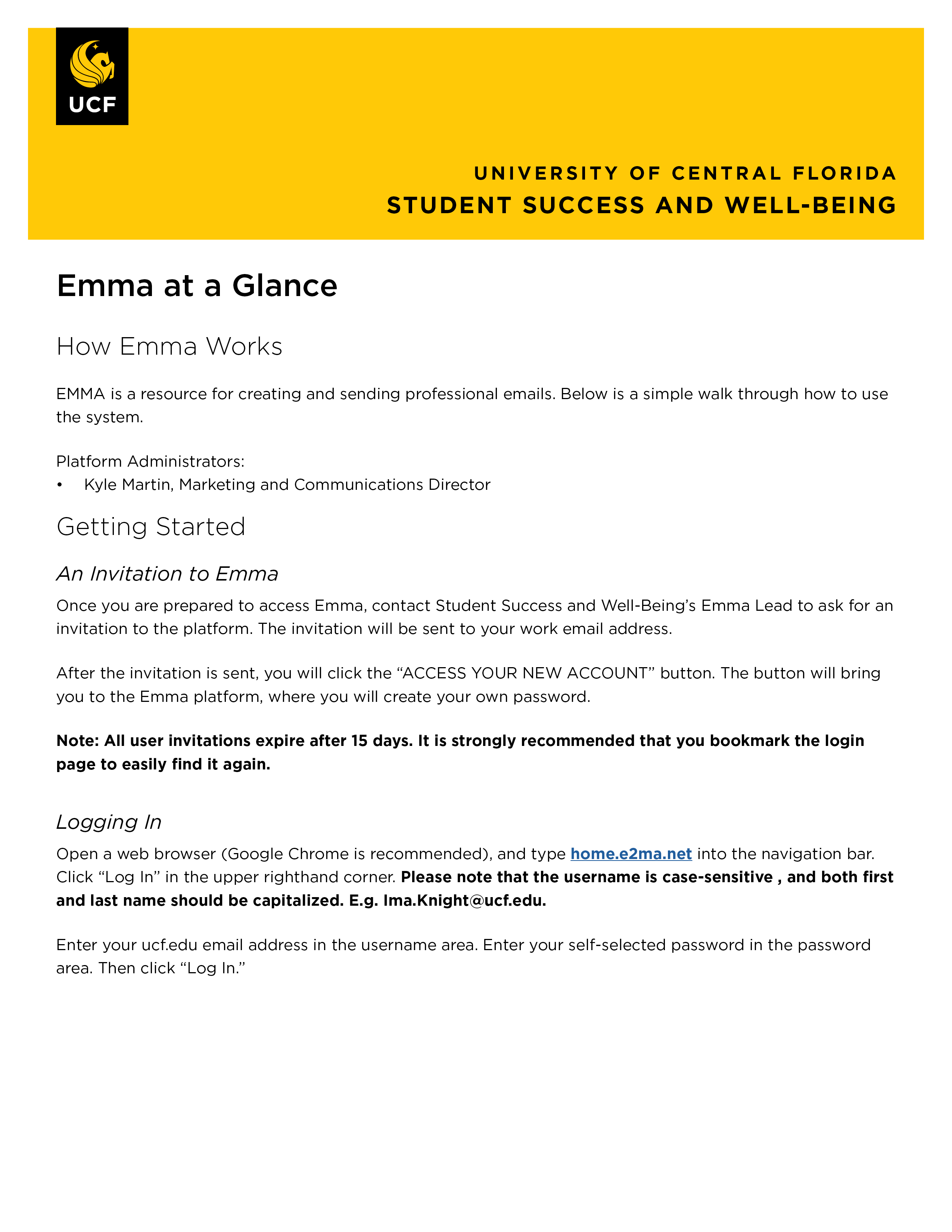 Emma at a Glance